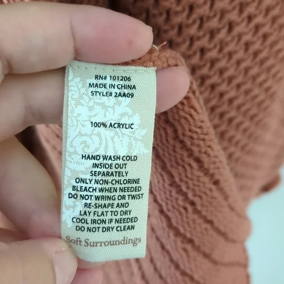 Soft Surroundings Pink Cardigan Sweater - Picture 6 of 8